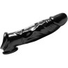 Étui pénien noir Penis Sheath + Ball Stretcher 22cm