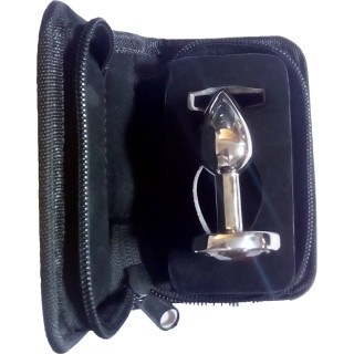 Plug ROSEBUD Coeur gris en acier taille S