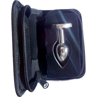 Plug ROSEBUD Coeur gris en acier taille S