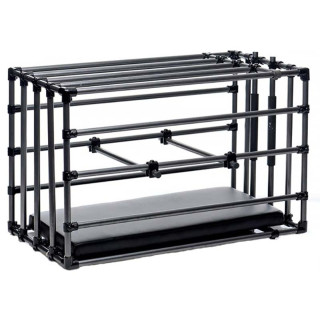 Cage en métal ajustable Kennel Puppy noire