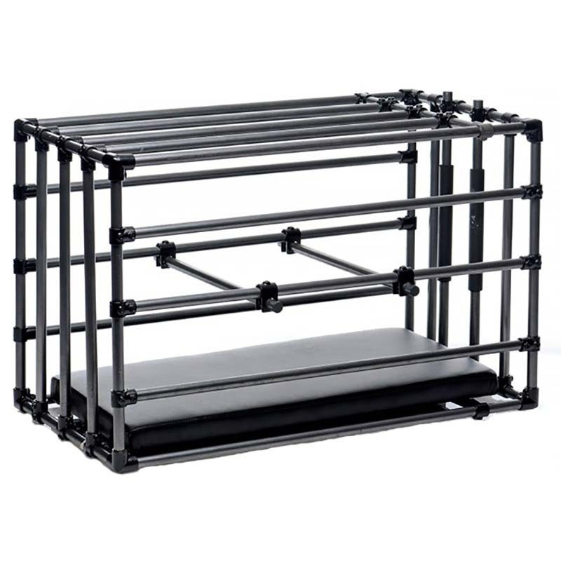 Cage en métal ajustable Kennel Puppy noire