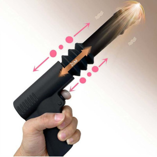Gode vibrant avec poussée Fuck Gun 10xØ3cm