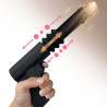 Gode vibrant avec poussée Fuck Gun 10xØ3cm