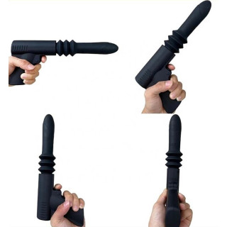 Gode vibrant avec poussée Fuck Gun 10xØ3cm