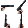 Gode vibrant avec poussée Fuck Gun 10xØ3cm