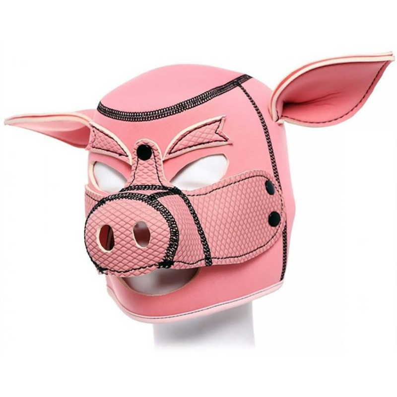 Cagoule tête de cochon Pig Hood rose