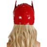 Masque Catwoman en vinyle rouge