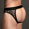 Jockstrap Bottomless Lace dentelle noir L-XL
