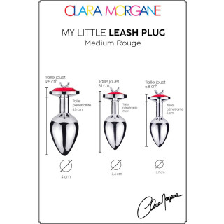 Plug argent aluminium avec laisse M