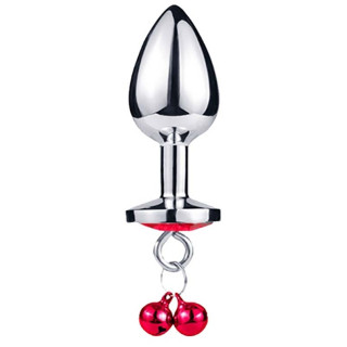 Plug argent aluminium avec laisse M