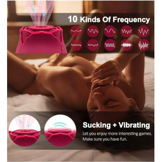 Stimulateur clitoris USB succion vibration Bouton de rose