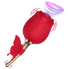 Double stimulateur clitoris USB Rose Flirting