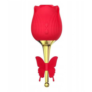 Double stimulateur clitoris USB Rose Flirting
