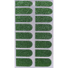 Stickers ongles pailletés vert