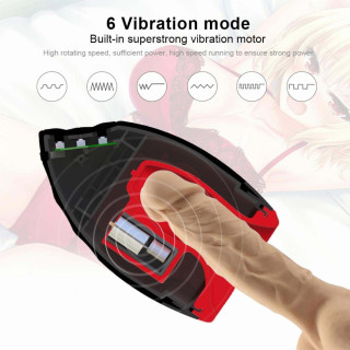 Masturbateur vibrant et chauffant Oral 6 modes pour un massage intense du gland