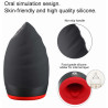 Masturbateur vibrant et chauffant Oral 6 modes coque rigide et silicone alimentaire