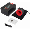 Masturbateur vibrant et chauffant Oral 6 modes avec pochette de rangement et câble de recharge