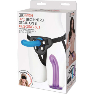 Set Beginners Strap-On & Pegging 3 pièces
