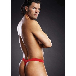 String homme BLUE LINE THONG rouge S-M