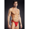 String homme BLUE LINE THONG rouge L-XL