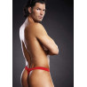String homme BLUE LINE THONG rouge L-XL