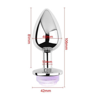 Plug bijou lumineux à LED L 8xØ4cm