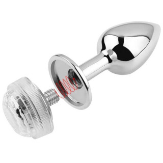 Plug bijou lumineux à LED L 8xØ4cm