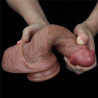 Gode réaliste Glans Up 15xØ4,5cm super flexible