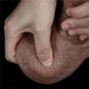 Gode réaliste Glans Up 15xØ4,5cm zoom testicules