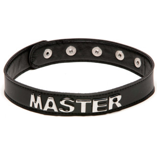 Collier simili cuir MASTER noir