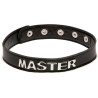 Collier simili cuir MASTER noir