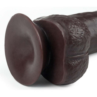 Gode Sliding Skin 18xØ4,5cm marron