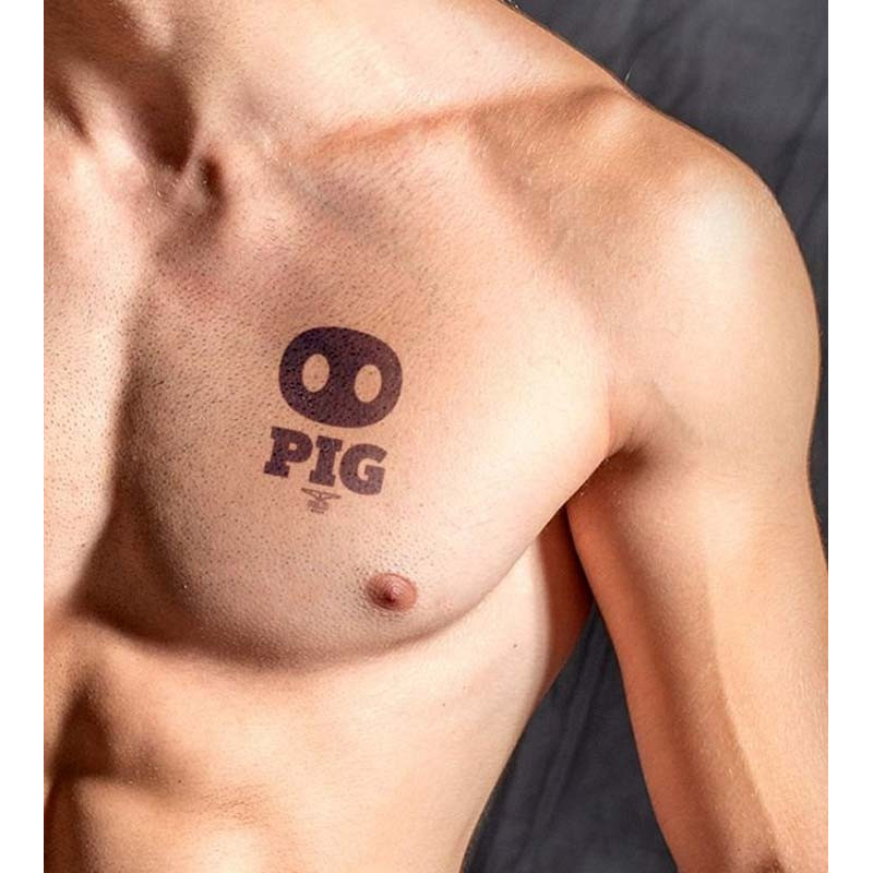 Tatouage éphémère Pig 10x10cm