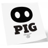 Tatouage éphémère Pig 10x10cm