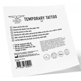 Tatouage éphémère Pig 10x10cm
