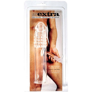 Gaine extension pénis silicone transparente