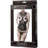 Guêpière 2 pièces micro-résille et dentelle XXL