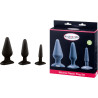 Lot 3 plugs silicone noir Malesation