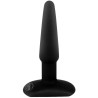 Plug ventouse silicone noir S 11cm