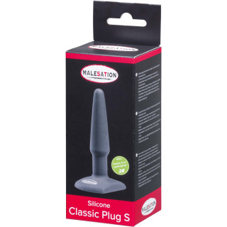 Plug ventouse silicone noir S 11cm