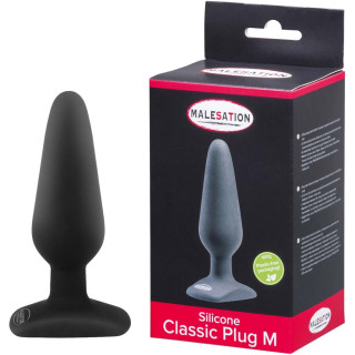 Plug ventouse silicone noir M 13,5cm