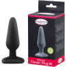 Plug ventouse silicone noir M 13,5cm