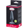 Plug ventouse silicone noir M 13,5cm