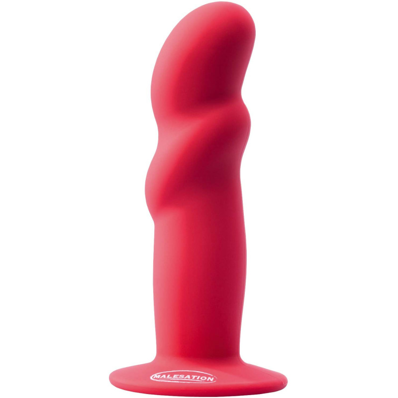 Par derrière Dildo ventouse ROBBIE SMALL rouge Malesation