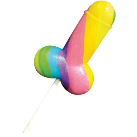 Sucette 85g pénis arc-en-ciel