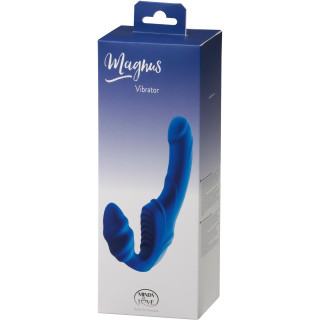 Gode ceinture strapless vibrant Magnus bleu