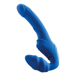 Gode ceinture strapless vibrant Magnus bleu