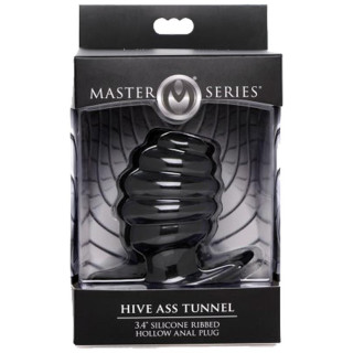Tunnel anal nervuré Hollow noir medium