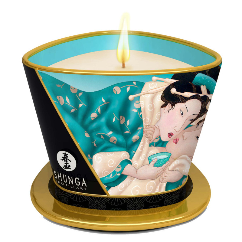 Bougie massage SHUNGA Fleurs des iles 170ml