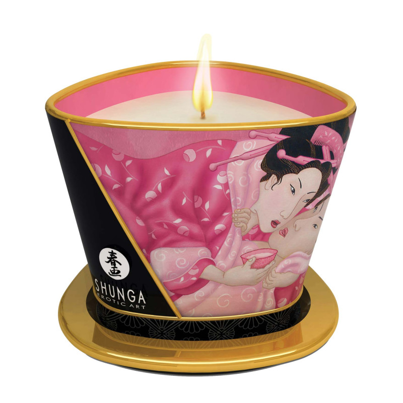 Bougie massage SHUNGA Rose 170ml